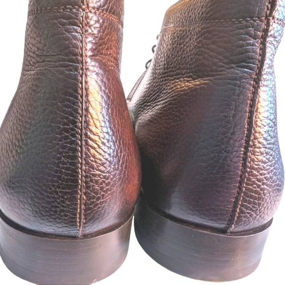 Magnanni Maren Chukka Spain Pebbled Leather Brown Boot...Size 10 - Picture 9 of 13